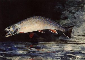 A Brook Trout by Winslow Homer Oil Painting Reproduction