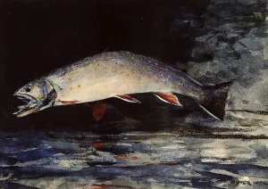 A Brook Trout by Winslow Homer Oil Painting Reproduction