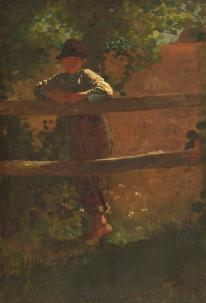 Main Product Photo of A Country Lad Painting by Winslow Homer