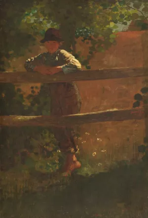 A Country Lad by Winslow Homer Oil Painting Reproduction