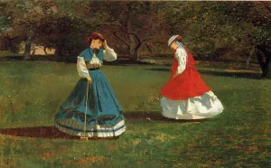 A Game of Croquet by Winslow Homer Oil Painting Reproduction