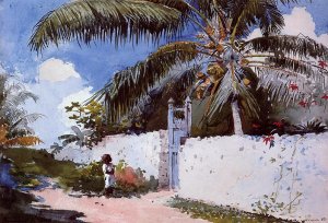A Garden in Nassau by Winslow Homer Oil Painting Reproduction