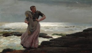 Main Product Photo of A Light on the Sea Painting by Winslow Homer