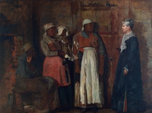 Main Product Photo of A Visit from the Old Mistress Painting by Winslow Homer