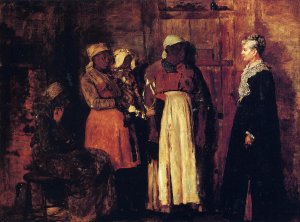 Main Product Photo of A Visit from the Old Mistress Painting by Winslow Homer