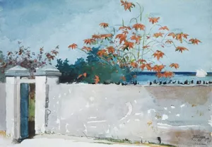 A Wall, Nassau by Winslow Homer - Hand-Painted Oil Painting Reproduction
