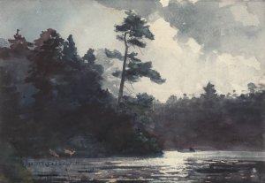 Main Product Photo of Adirondack Lake Painting by Winslow Homer