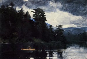 Main Product Photo of Adirondack Lake Painting by Winslow Homer