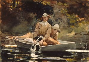 Main Product Photo of After the Hunt Painting by Winslow Homer