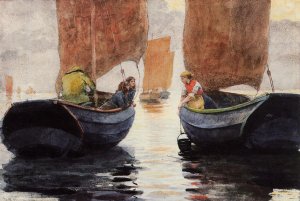 Main Product Photo of An Afterglow Painting by Winslow Homer
