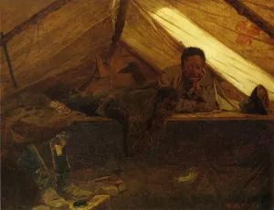 Main Product Photo of Army Boots Painting by Winslow Homer