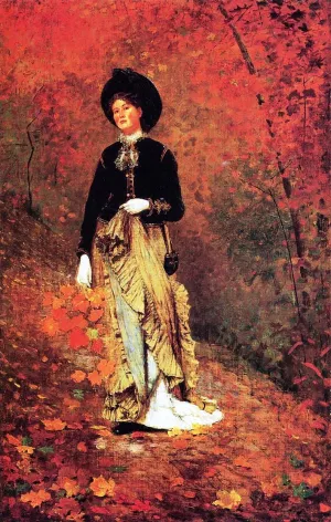 Autumn by Winslow Homer - Hand-Painted Oil Painting Reproduction