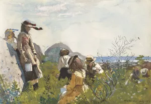 Berry Pickers by Oil Painting Reproduction