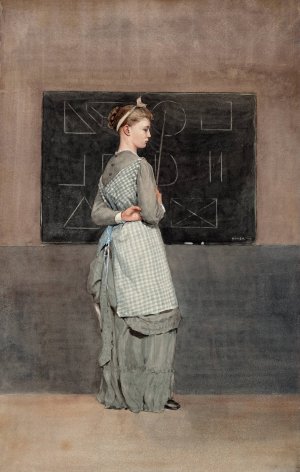 Main Product Photo of Blackboard Painting by Winslow Homer