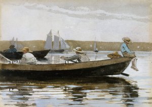 Boys in a Dory by Winslow Homer Oil Painting Reproduction