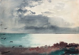 Breaking Storm, Coast of Maine by Oil Painting Reproduction