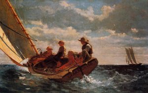 Breezing Up also known as A Fair Wind by Winslow Homer Oil Painting Reproduction