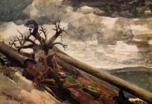 Burnt Mountain by Winslow Homer - Hand-Painted Oil Painting Reproduction
