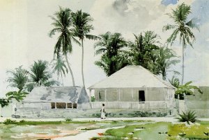 Cabins, Nassau by Winslow Homer Oil Painting Reproduction