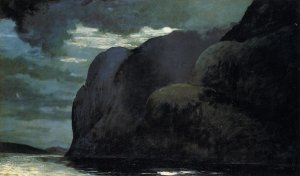Main Product Photo of Cape Trinity, Saguenay River Painting by Winslow Homer
