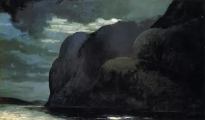 Cape Trinity, Saguenay River by Winslow Homer - Hand-Painted Oil Painting Reproduction