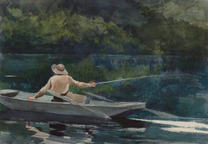 Main Product Photo of Casting, Number Two Painting by Winslow Homer