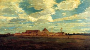 Main Product Photo of Cernay la Ville - French Farm Painting by Winslow Homer