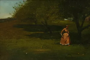 Croquet Player by Winslow Homer - Hand-Painted Oil Painting Reproduction