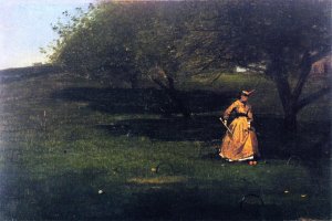 Croquet Player by Winslow Homer - Hand-Painted Oil Painting Reproduction