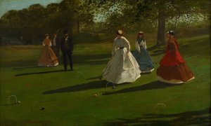 Croquet Players by Oil Painting Reproduction