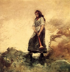 Main Product Photo of Daughter of the Coast Guard Painting by Winslow Homer
