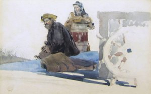 Main Product Photo of Deck Passengers Painting by Winslow Homer