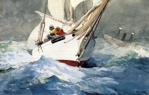 Main Product Photo of Diamond Shoal Painting by Winslow Homer