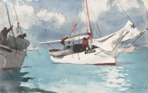 Fishing Boats, Key West by Oil Painting Reproduction