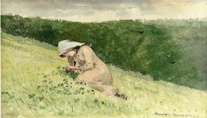 Main Product Photo of Four Leaf Clover Painting by Winslow Homer