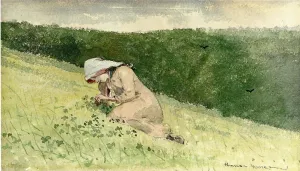 Main Product Photo of Four Leaf Clover Painting by Winslow Homer