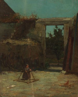 Main Product Photo of French Farmyard Painting by Winslow Homer