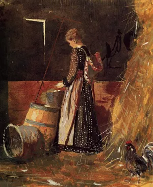 Fresh Eggs by Winslow Homer - Hand-Painted Oil Painting Reproduction