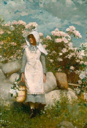 Girl and Laurel by Oil Painting Reproduction