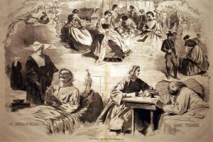 Harper's Weekly.Our Women and the War. Sept 6 1862. by Winslow Homer Oil Painting Reproduction