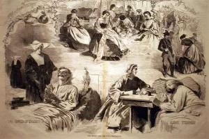 Harper's Weekly.Our Women and the War. Sept 6 1862. by Winslow Homer - Hand-Painted Oil Painting Reproduction