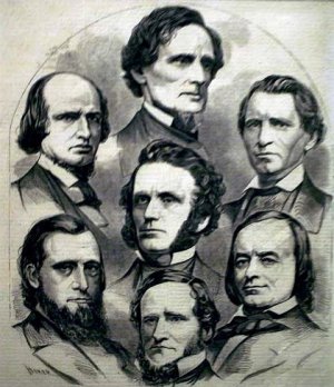 Harper's Weekly.The Seceding Mississippi Delegation in Congress. Feb 2 1861 by Winslow Homer Oil Painting Reproduction