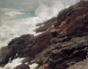 High Cliff, Coast of Maine by Oil Painting Reproduction