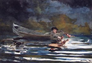 Main Product Photo of Hound and Hunter Sketch Painting by Winslow Homer