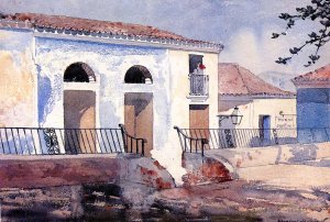 Main Product Photo of House, Santiago, Cuba Painting by Winslow Homer