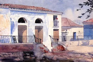 House, Santiago, Cuba by Winslow Homer - Hand-Painted Oil Painting Reproduction