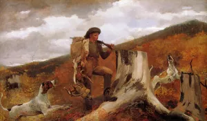 Huntsman and Dogs by Winslow Homer - Hand-Painted Oil Painting Reproduction