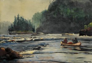 Main Product Photo of In the Rapids Painting by Winslow Homer