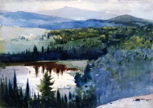Indian Village, Adirondacks by Winslow Homer Oil Painting Reproduction