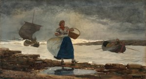 Main Product Photo of Inside the Bar Painting by Winslow Homer